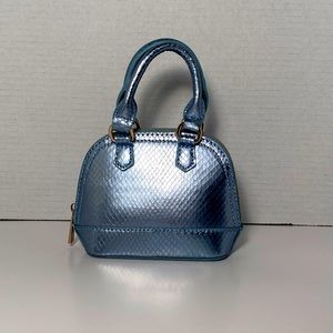 Francesca’s Faux Snakeskin Mini Purse w/ Shoulder Chain